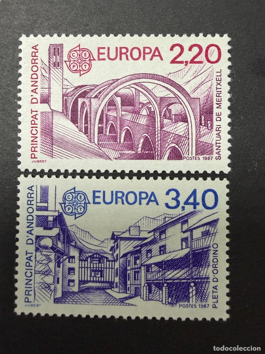 Sellos: ANDORRA FRANCESA, 1987. YVERT 358/59. EUROPA CEPT. NUEVOS. SIN FIJASELLOS