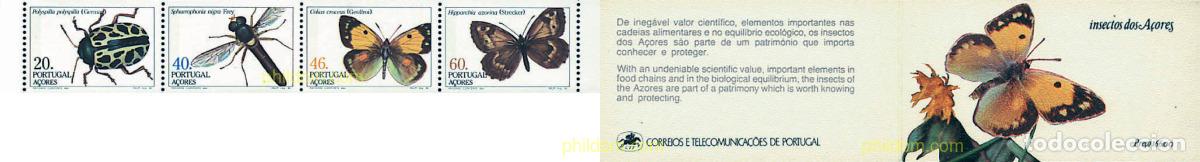 Sellos: 2260 MNH AZORES 1985 INSECTOS