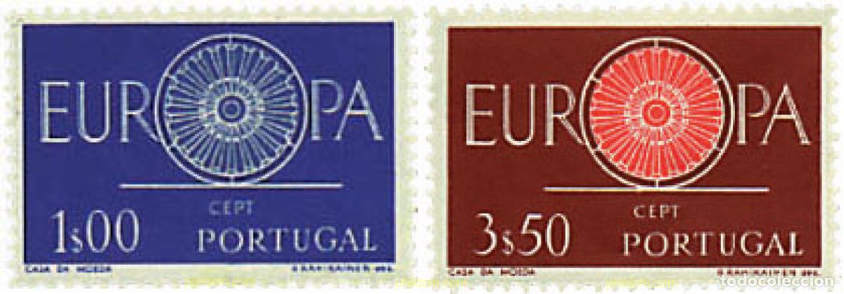 Timbres: 62050 MNH PORTUGAL 1960 EUROPA CEPT. RUEDA CON 19 RADIOS