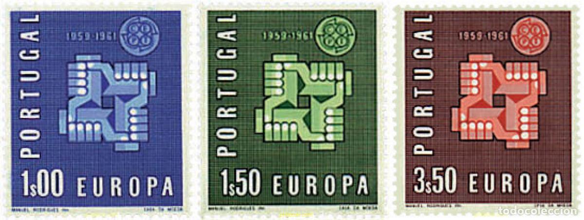 Sellos: 62062 MNH PORTUGAL 1961 EUROPA CEPT. PALOMA