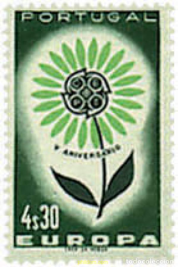 Selos: 230765 MNH PORTUGAL 1964 EUROPA CEPT. MARGARITA CON 22 PETALOS