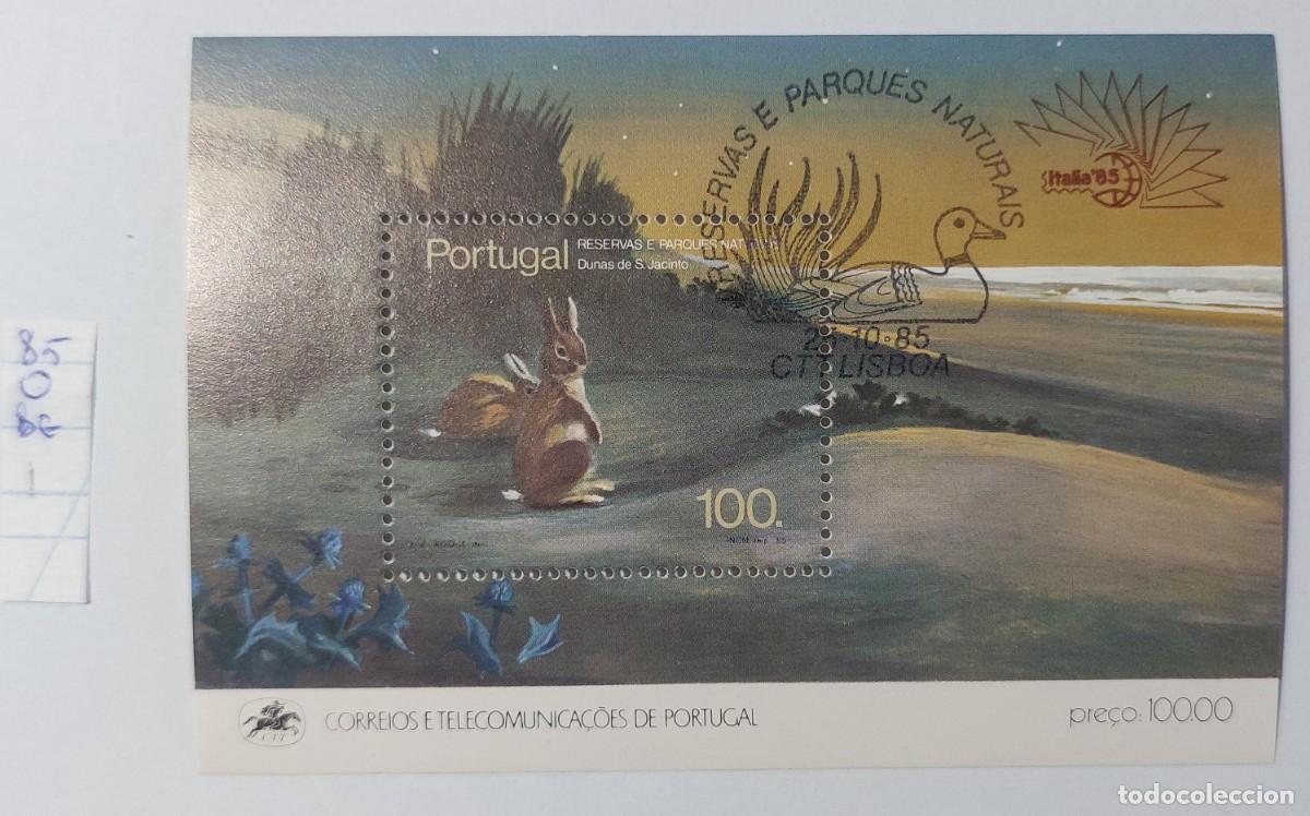 Stamps: Portugal 1985 reservas naturales y la fauna (en particular, los conejos). CTO