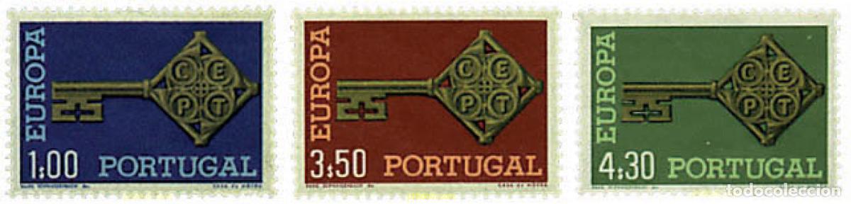 Timbres: 62165 MNH PORTUGAL 1968 EUROPA CEPT 1968 - LLAVE DORADA