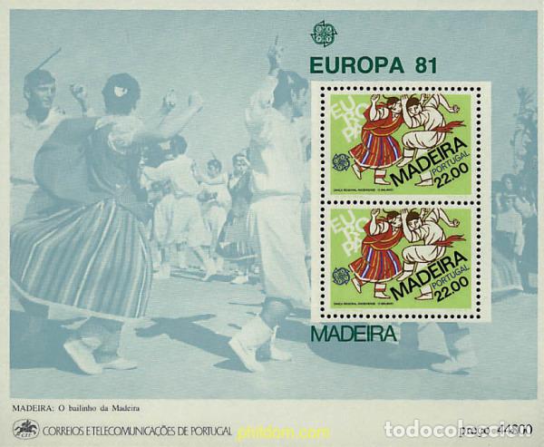 Sellos: 62459 MNH MADEIRA 1981 EUROPA CEPT. FOLCLORE