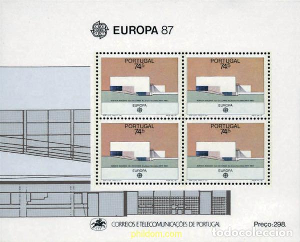 Sellos: 88366 MNH PORTUGAL 1987 EUROPA CEPT. ARQUITECTURA MODERNA
