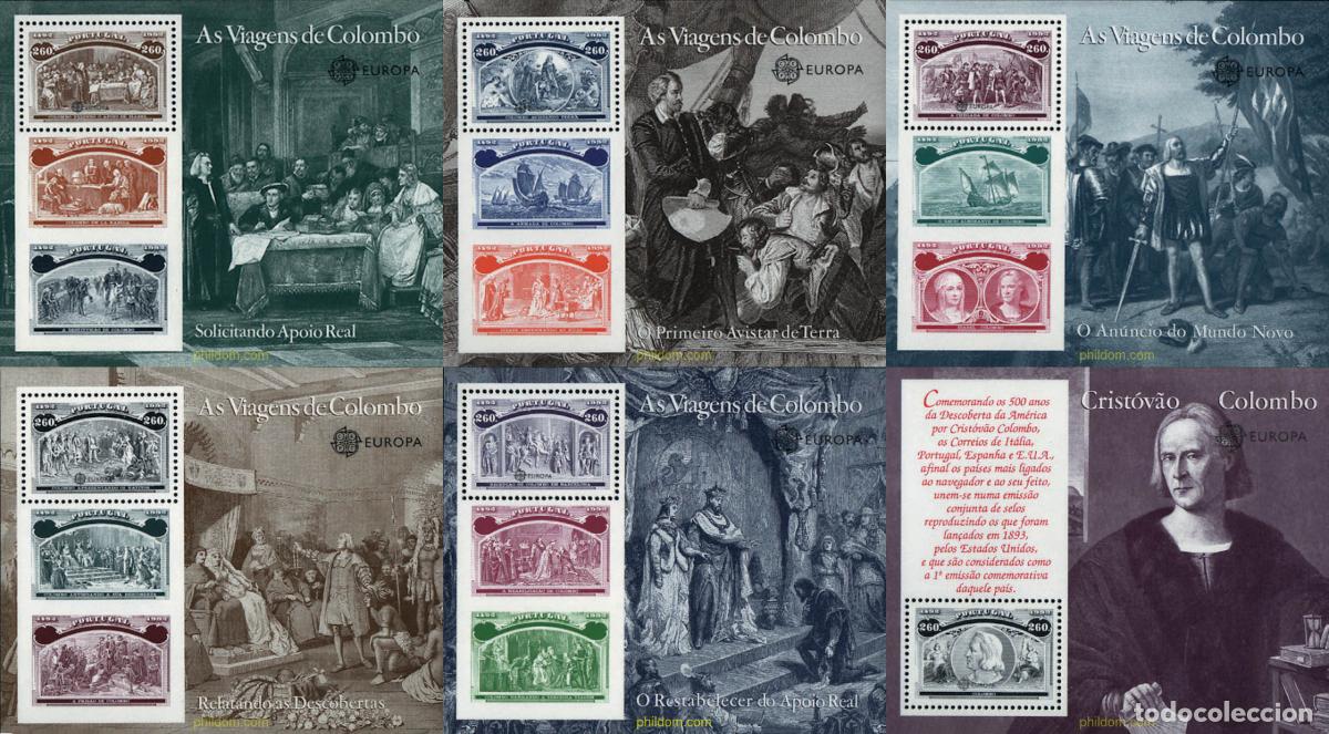 Sellos: 87665 MNH PORTUGAL 1992 EUROPA CEPT. 500 ANIVERSARIO DEL DESCUBRIMIENTO DE AMERICA