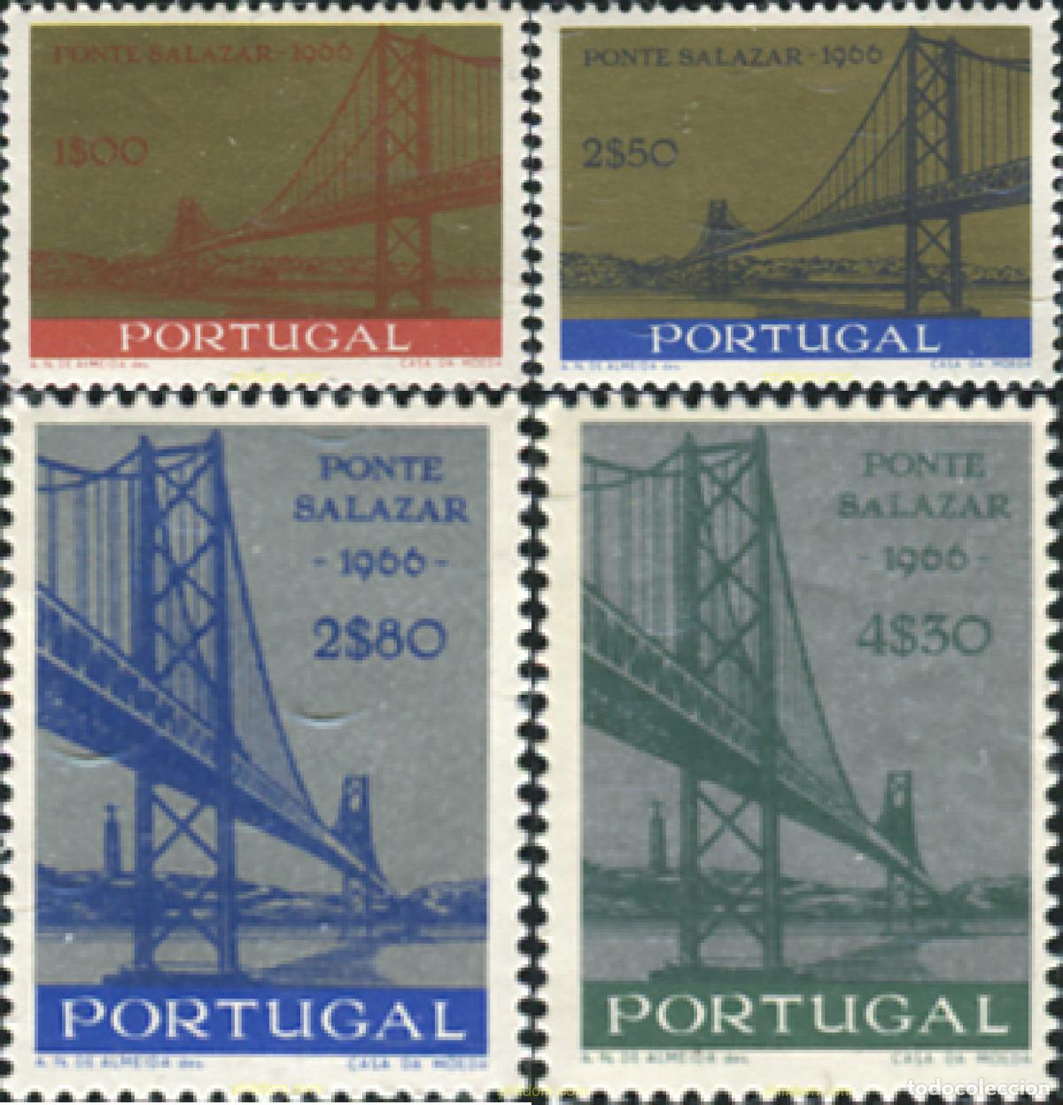 Sellos: 57146 MNH PORTUGAL 1966 INAUGURACION DEL PUENTE SALAZAR EN LISBOA