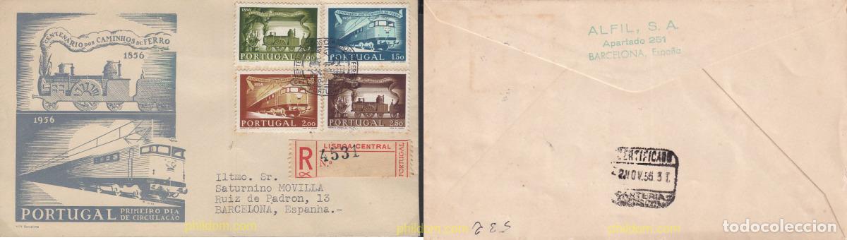 Sellos: 655068 MNH PORTUGAL 1956 CENTENARIO DEL FERROCARRIL