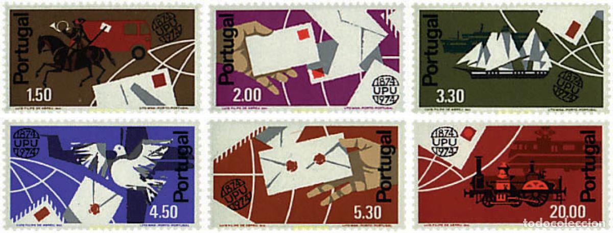 Sellos: 57149 MNH PORTUGAL 1974 CENTENARIO DE LA UNION POSTAL UNIVERSAL
