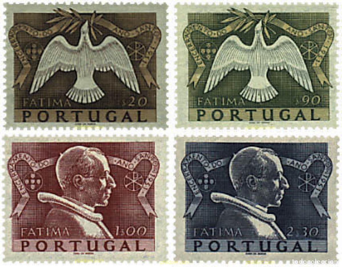 Sellos: 69262 MNH PORTUGAL 1951 CLAUSURA DEL A&Ntilde;O SANTO EN FATIMA