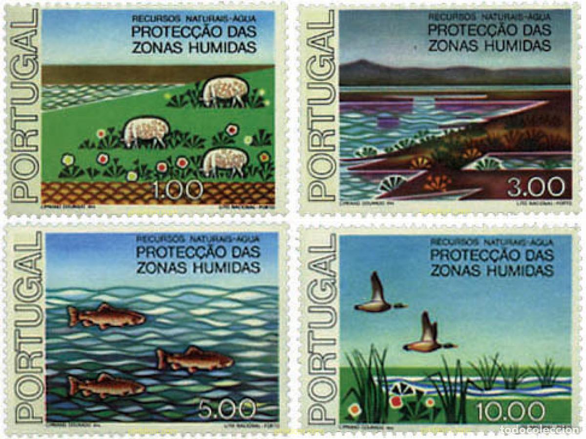 Sellos: 69290 MNH PORTUGAL 1976 PROTECCION DE ZONAS HUMEDAS