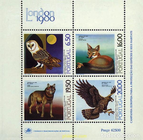 Sellos: 69330 MNH PORTUGAL 1980 CAMPA&Ntilde;A EUROPEA POR LA PROTECCION DE LAS ESPECIES Y SUS HABITATS
