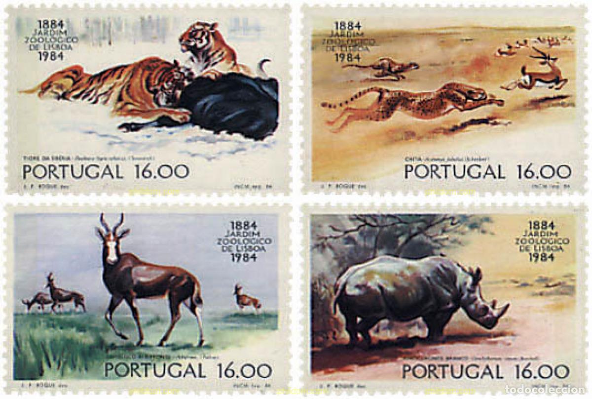 Sellos: 69419 MNH PORTUGAL 1984 CENTENARIO DEL ZOOLOGICO DE LISBOA