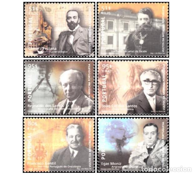 Sellos: PORTUGAL, 1999 SW2366/71 &rdquo;M&eacute;dicos famosos&rdquo;./ Nuevo, sin charnela. MNH.