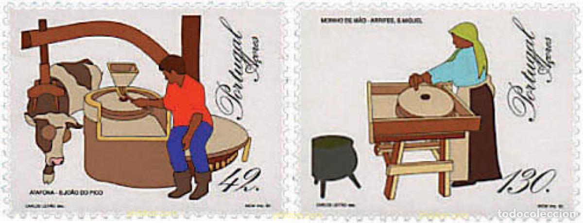 Sellos: 69795 MNH AZORES 1993 INSTRUMENTOS DE MOLER GRANO.