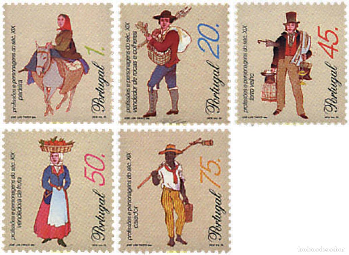 Sellos: 87225 MNH PORTUGAL 1995 OFICIOS Y PERSONAJES