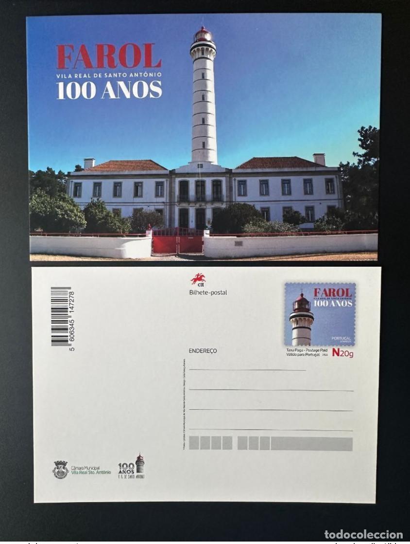 Sellos: Portugal 2023 Postal Whole Inteiro Farol Vila Real Faro de Santo Antonio