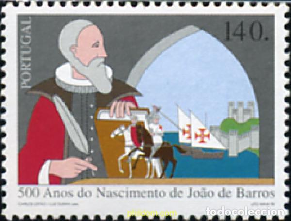 Sellos: 87119 MNH PORTUGAL 1996 500 ANIVERSARIO DEL NACIMIENTO DEL ESCRITOR JOAO DE BARROS