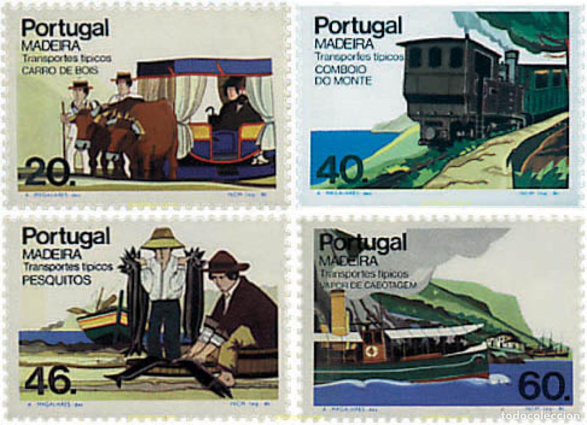 Sellos: 69798 MNH MADEIRA 1985 TRANSPORTES TIPICOS DE MADEIRA