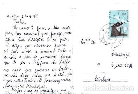 Sellos: Portugal & Marcofilia, Aveiro, Moliceiro, Ilhavo a Lisboa 1971(52)