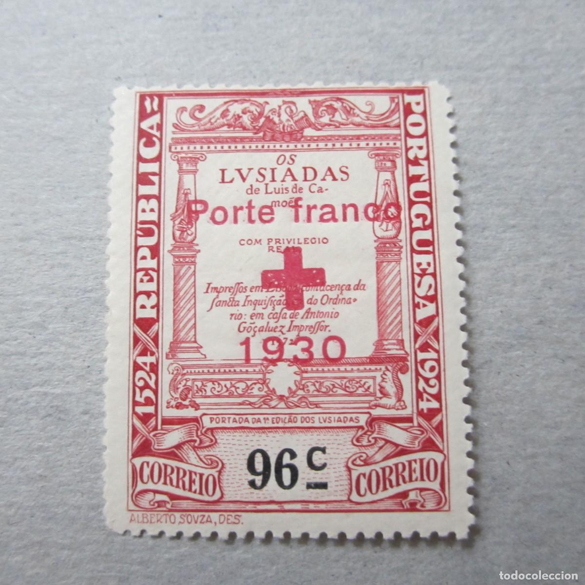 Sellos: PORTUGAL 1930, FRANQUICIA, YVERT N&ordm; 47**