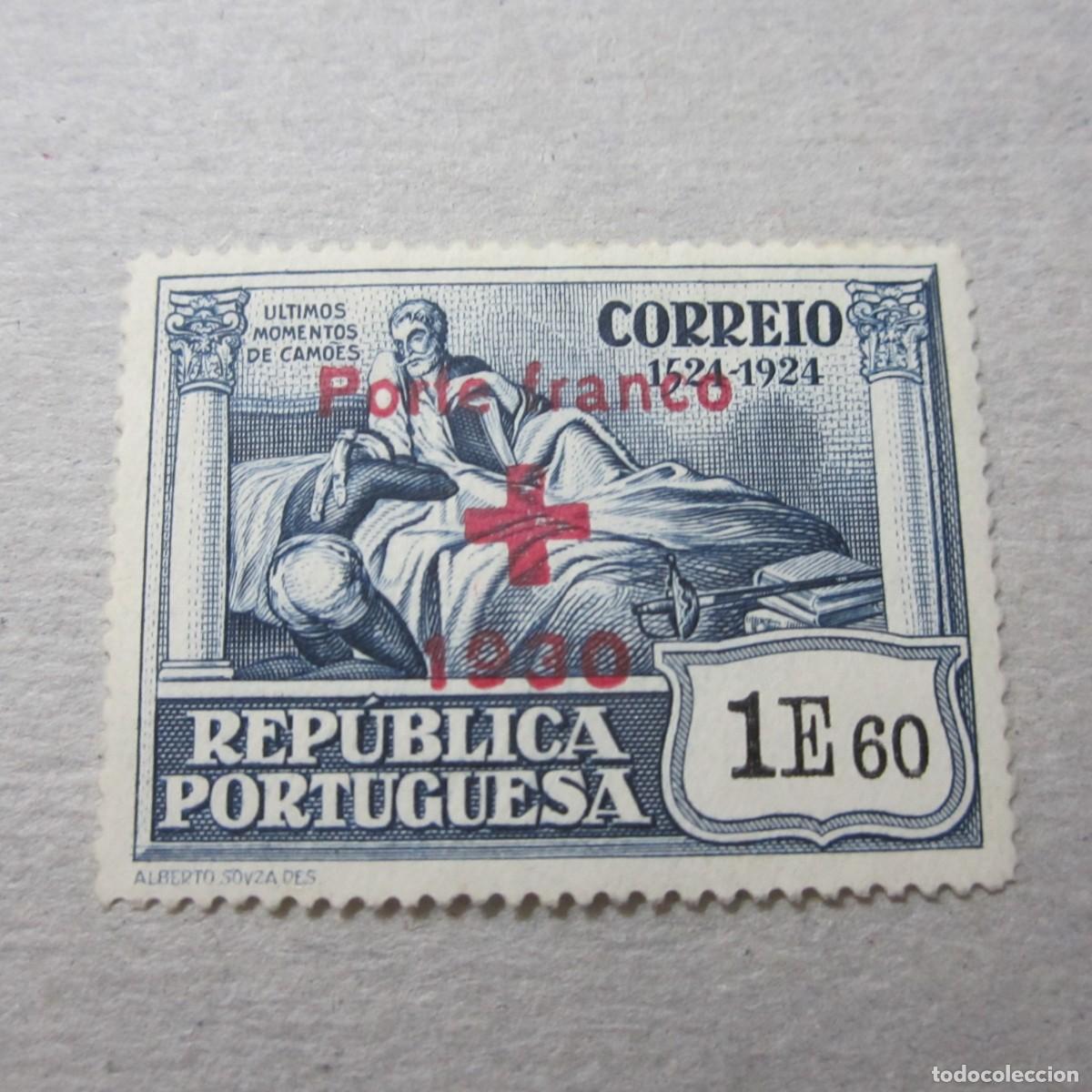 Sellos: PORTUGAL 1930, FRANQUICIA, YVERT N&ordm; 49**
