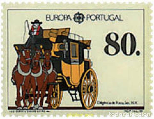 Sellos: 88056 MNH PORTUGAL 1988 EUROPA CEPT. TRANSPORTE Y MEDIOS DE COMUNICACION
