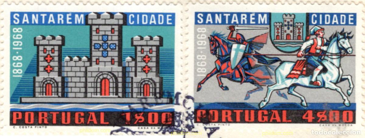 Sellos: 30534 MNH PORTUGAL 1970 CENTENARIO DEL ESTATUTO DE LA VILLA DE COVILHA Y DE SANTAREM