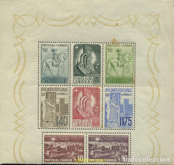 Sellos: 337207 MNH PORTUGAL 1940 8 CENTENARIO DE LA FUNDACION Y TRICENTENARIO DE LA RESTAURACION DE LA NACI
