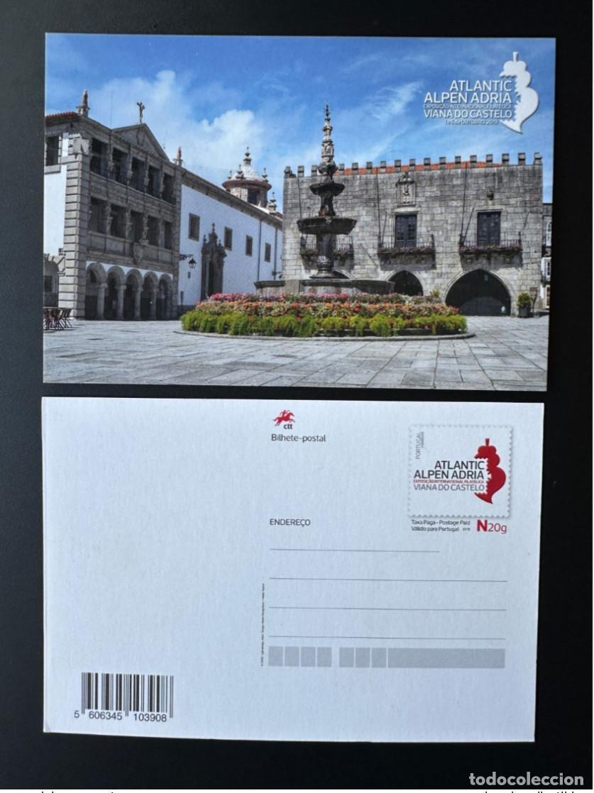 Sellos: Feria de sellos postales Portugal 2019 Exposici&oacute;n Adria los Alpes Atl&aacute;nticos