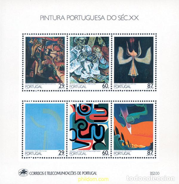 Sellos: 566829 MNH PORTUGAL 1989 PINTURA PORTUGUESA DEL SIGLO XX