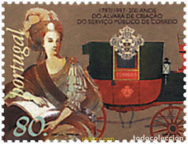 Sellos: 87106 MNH PORTUGAL 1997 BICENTENARIO DEL DECRETO SOBRE LA CREACION DEL SERVICIO PUBLICO DEL CORREO