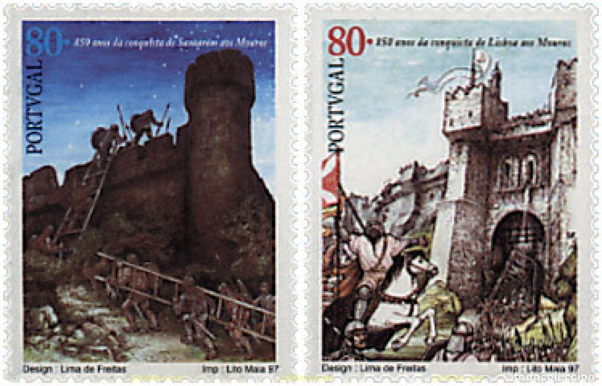 Sellos: 6918 MNH PORTUGAL 1997 850 ANIVERSARIO DE LA RECONQUISTA DE LISBOA Y SANTAREN
