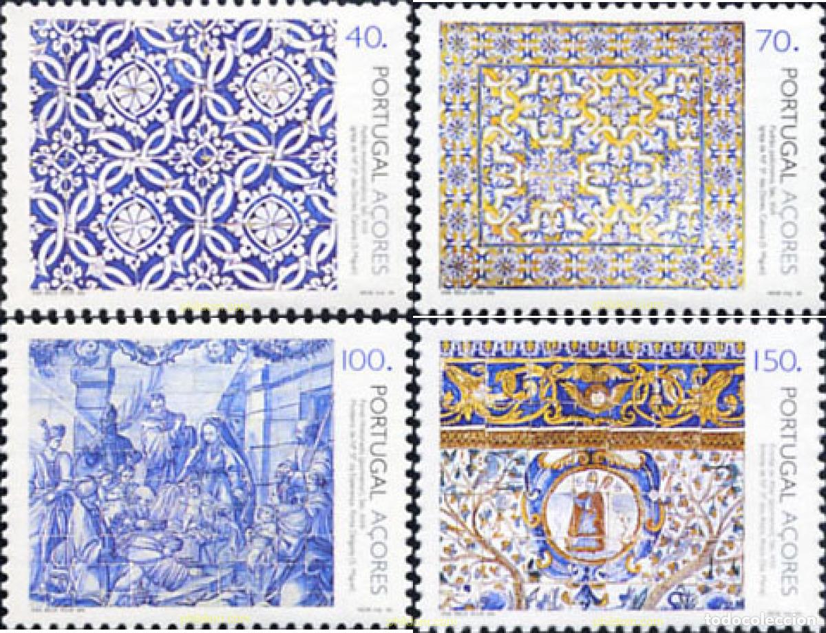 Sellos: 3302 MNH AZORES 1994 EL AZULEJO PORTUGES DE LAS AZORES
