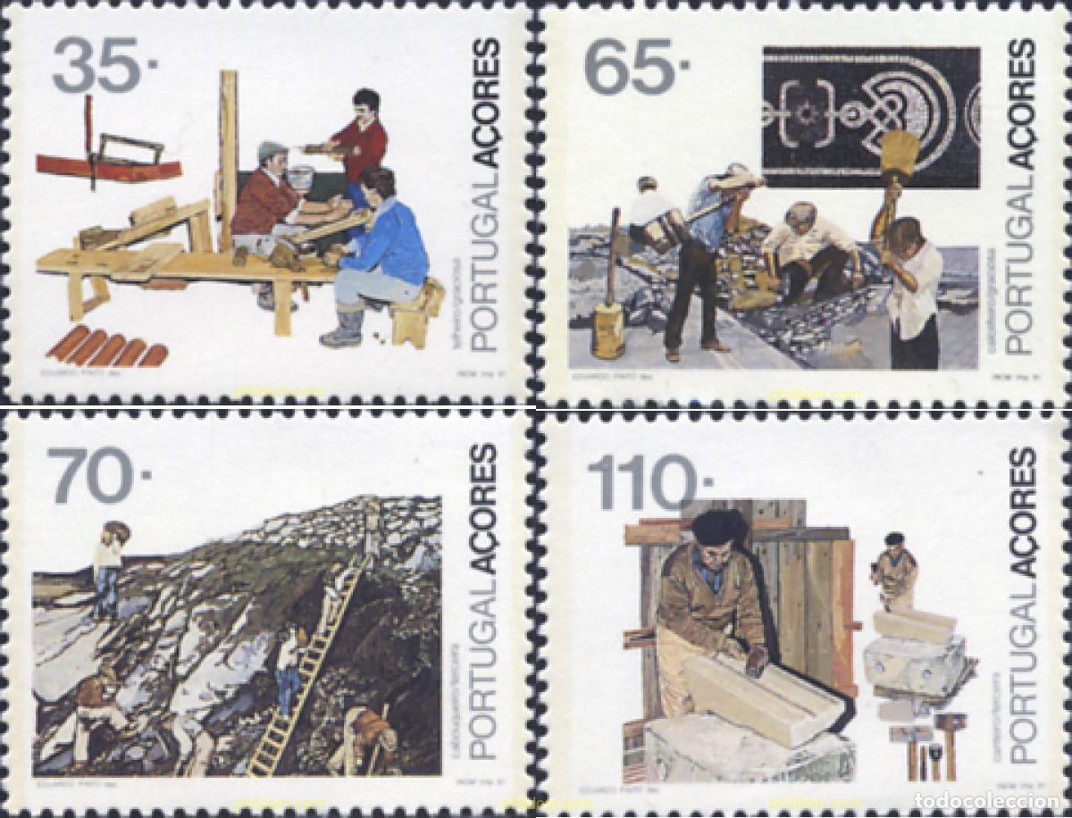 Sellos: 3304 MNH AZORES 1991 PROFESIONES TIPICAS DE AZORES