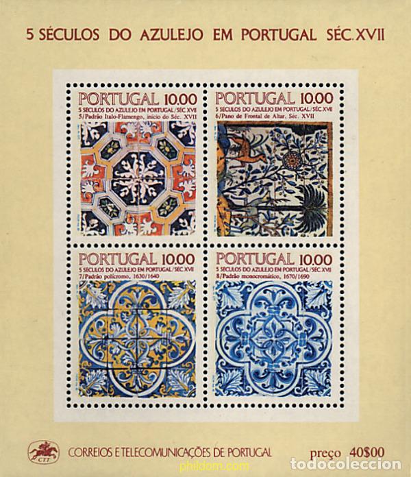 Sellos: 34681 MNH PORTUGAL 1982 5 SIGLOS DE AZULEJOS