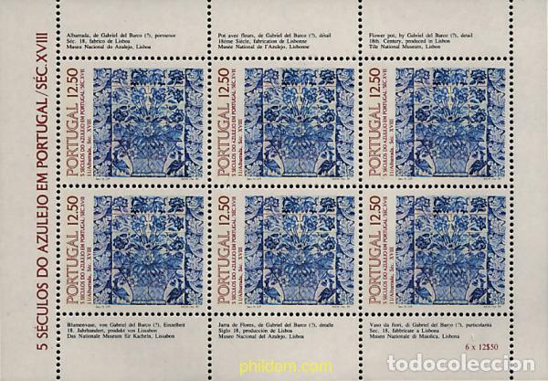 Sellos: 8235 MNH PORTUGAL 1983 5 SIGLOS DE AZULEJOS