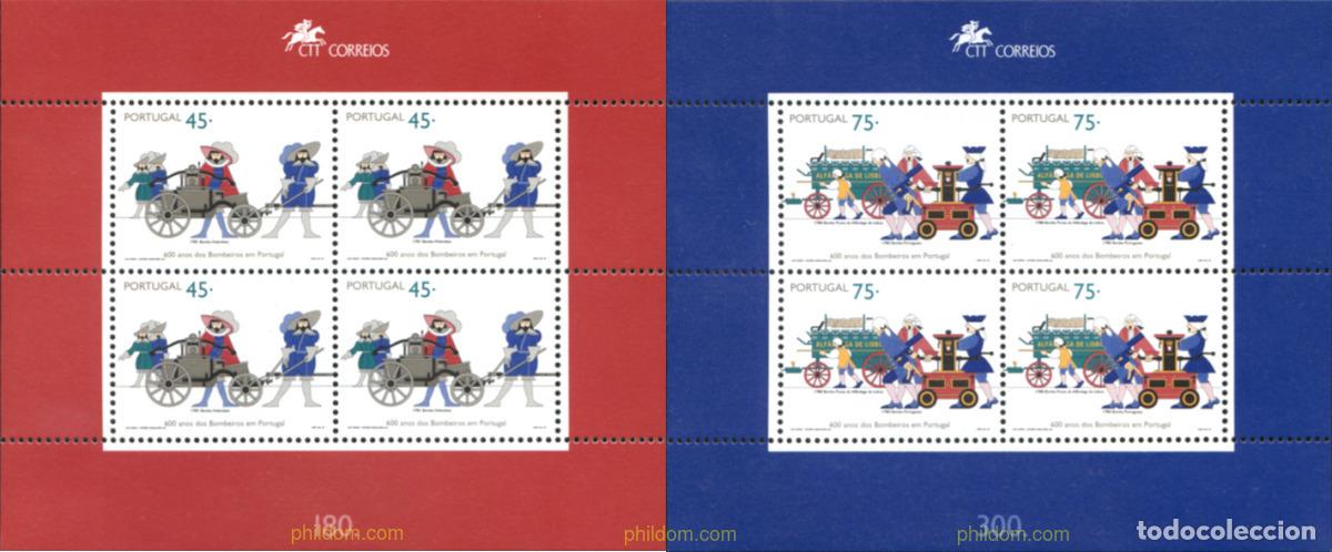 Sellos: 353929 MNH PORTUGAL 1995 600 ANIVERSARIO DEL CUERPO DE BOMBEROS