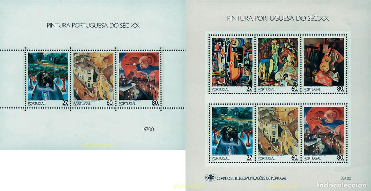 Sellos: 88368 MNH PORTUGAL 1988 PINTURA PORTUGUESA DEL SIGLO XX