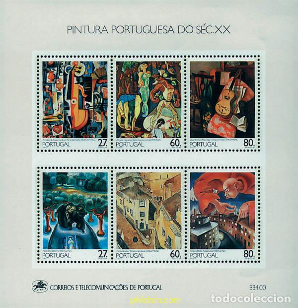 Sellos: 229803 MNH PORTUGAL 1988 PINTURA PORTUGUESA DEL SIGLO XX
