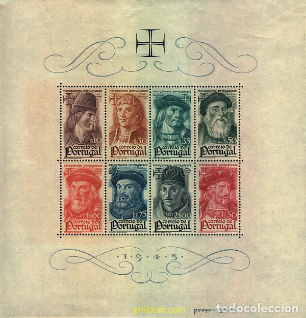 Sellos: 37295 MNH PORTUGAL 1945 NAVEGANTES