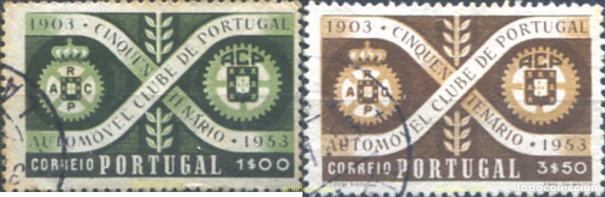 Sellos: 321119 USED PORTUGAL 1953 50 ANIVERSARIO DEL AUTOMOVIL CLUB DE PORTUGAL