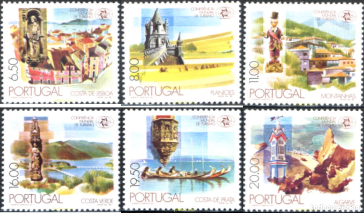 Sellos: 69328 MNH PORTUGAL 1980 CONFERENCIA MUNDIAL DEL TURISMO EN MANILA.