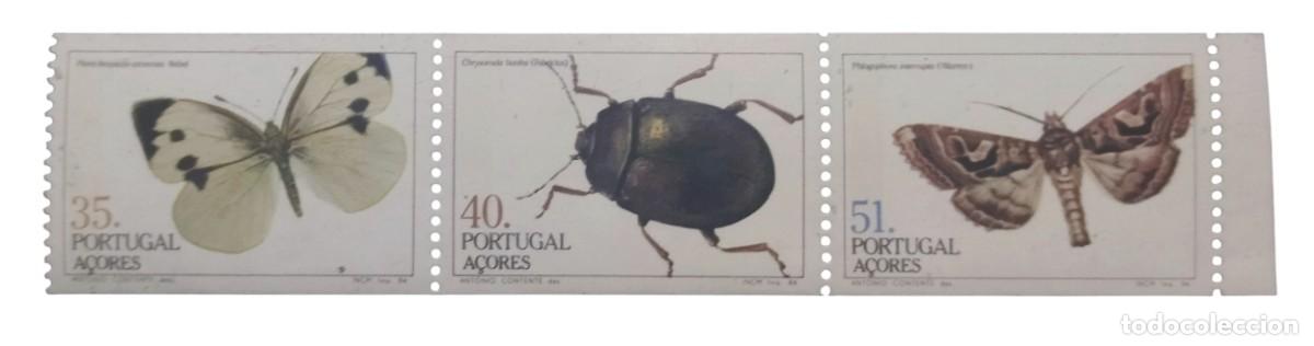 Sellos: AZORES 1984 Insectos. NUEVO - MNH **