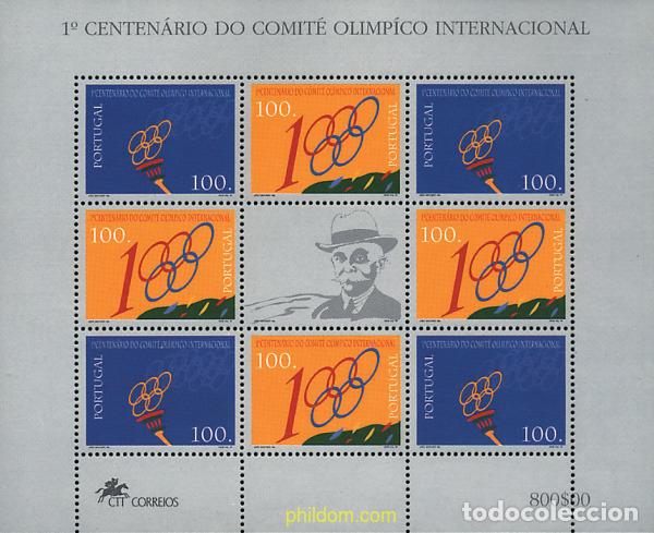 Sellos: 9568 MNH PORTUGAL 1994 CENTENARIO DEL COMITE OLIMPICO INTERNACIONAL