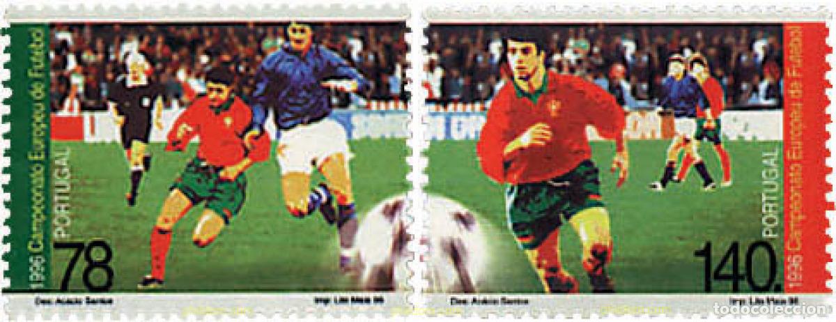 Sellos: 87121 MNH PORTUGAL 1996 CAMPEONATOS DE EUROPA DE FUTBOL