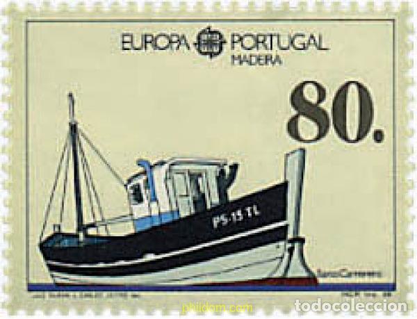 Sellos: 62697 MNH MADEIRA 1988 EUROPA CEPT. TRANSPORTE Y MEDIOS DE COMUNICACION