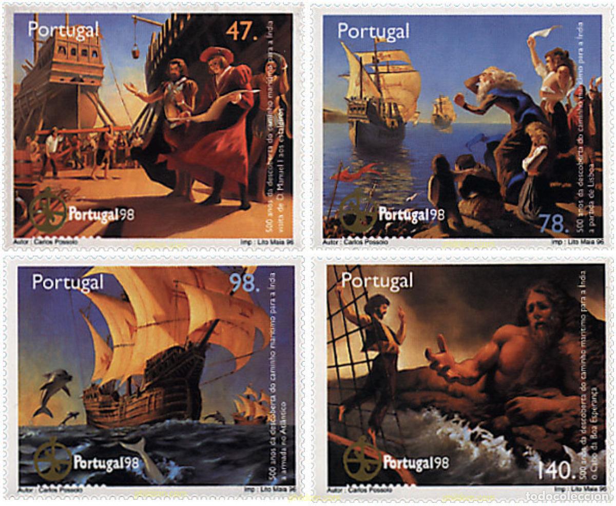 Sellos: 87158 MNH PORTUGAL 1996 500 ANIVERSARIO DE LAS RUTAS NAVALES DE LA INDIAS