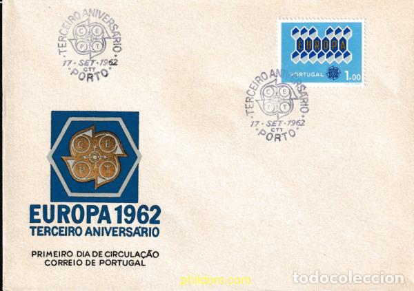 Sellos: 607274 MNH PORTUGAL 1962 EUROPA CEPT. ARBOL CON 19 HOJAS