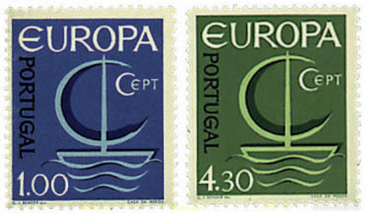 Sellos: 230764 MNH PORTUGAL 1966 EUROPA CEPT. NAVIO EUROPA